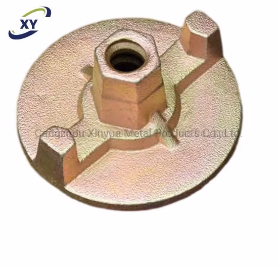 Dado per cassaforma in calcestruzzo forgiato zincato pressofuso Dado ad alette in ferro duttile Dado girevole Dado di ancoraggio Dado tirante Dado quadrato rotondo/Accessori per casseforme per impalcature
